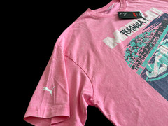 Puma Formula 1 Miami Men’s Sz XL Motorsport Pink Graphic T-Shirt New $45