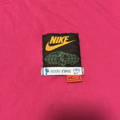 Nike Max90 T-Shirt Men’s Medium Pink Loose Fit Short Sleeve Embroidered