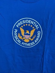 Presidential Physical Fitness Tshirt Blue Sz XL Adult Delta Cotton 48×31” New
