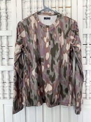 Columbia men’s medium stretch abstract camo OMNI-SHADE long sleeve shirt Z12