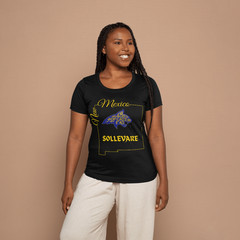 Sollevare Bobcat Graphic Tee Black Yellow Bella and Canvas T-Shirt Youth RCA