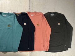 Carhartt Pocket Tee Bundle Lot of 12 Size Small (S) Workwear T Shirts USA Mix