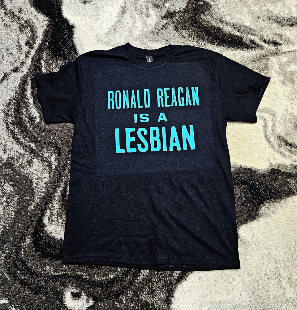 Ronald Reagan is a Lesbian T-Shirt. unisex retro punk vintage gay pride lgbtq