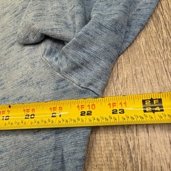 Lucky Brand True Indigo Mens Blue Classic Dip Dye Burnout Henley T-Shirt Size L