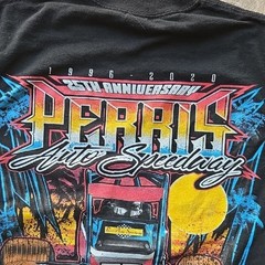 Black Perris Auto Speedway Graphic Tshirt Small