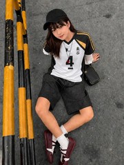 Unisex Haikyuu Anime Jersey for Men and Women, Bokuto #4 Printed Anime Jersey