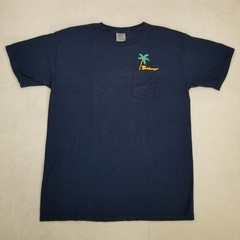 Goldburger Graphic Pocket T-Shirt Men’s Size Large Navy Blue Comfort Colors