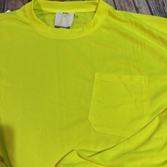 Hi Vis YELLOW Safety T Shirt XXL Fast Drying Long Sleeve JORESTECH