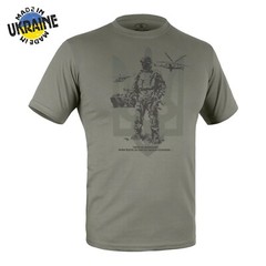 UKRAINE MILITARY STYLE T-SHIRT “HEROES DON’T DIE” Foliage Green