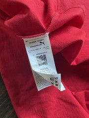 Ferrari Race MCS Tee Puma Rosso Corsa Red Ferrari Official Product Tag XL