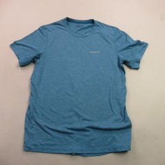 Patagonia Shirt Mens Medium Blue Short Sleeve Crew Neck Casual Outdoors