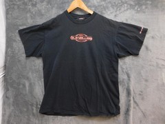 VTG Quiksilver Shirt Mens L Black Back Graphic Logo Tee Crewneck Cotton Hang Tag