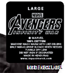 Licensed Avengers Infinity War T-Shirt Thanos with Stones/Heroes size XL