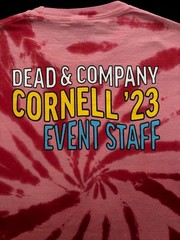 Dead & Company Cornell ’23 Event Staff Tie-Dye Shirt