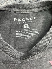 Brand New Vintage Style Mens PacSun charcoal gray Happiness t-shirt Size Small