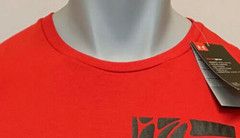 Under Armour Shirt Mens Medium Large Gray Red Short Sleeve Athletic Fit Soft