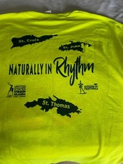 St Thomas Virgin Island Carnival Neon Yellow Short Sleeve T-Shirt 3XL