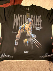 Dechire Wolverine Graphic Print Black Crew Neck Short Sleeve T-Shirt Men’s XXL