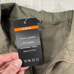 NEW Tacvasen Tactical Shirt Mens Medium Brown Rip Stop Hiking Hunting Combat