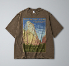 100% Cotton Tee – Unisex Retro Oversized Fit – Zion National Park Print