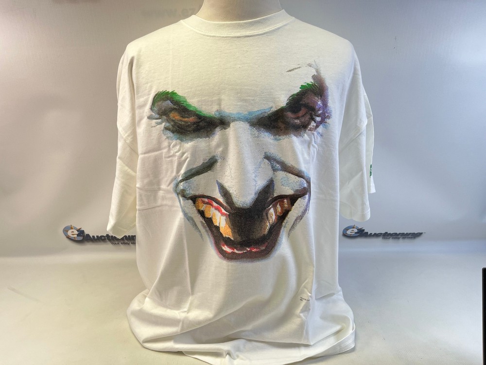 Graphitti Designs Joker Face by Alex Ross Hanes Beefy T-shirt white – 2XL