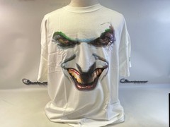 Graphitti Designs Joker Face by Alex Ross Hanes Beefy T-shirt white – 2XL