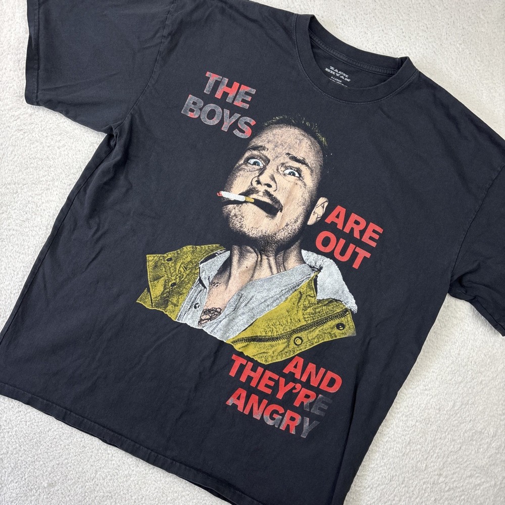 ZACH BRYAN The Boys Are Out Double-Sided Shirt XL Black Tour Heavyweight Cotton
