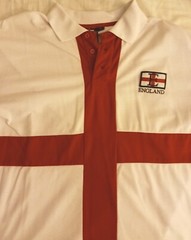 Shirt England 2004 White Red 48 Chest 30 Inch Length England Supporters