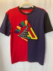 Black Pyramid Shirt Mens Small | Chris Brown Colorblock Chenille Embroidered Tee
