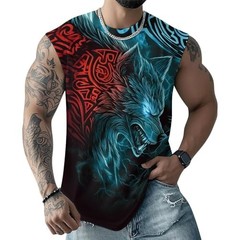 Viking Muscle 3D Tank Top