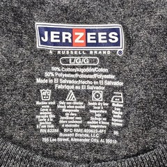 Jerzees Gray Short Sleeve Cotton Blend T-Shirt Men’s L