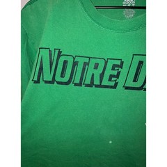 Adidas Notre Dame Shirt College University Green NCAA Tee 2000s M Medium