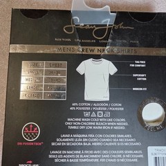 Sean John Mens 3 Pack Crew Neck Shirts Cotton Essentials Tag Free Size XL – NEW