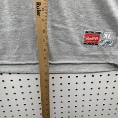 Vintage Rawlings Peanuts Baseball Jersey Mens XL Grey 90s Snoopy Charlie Brown