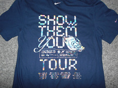 2023 THE NIKE TEE AIR JORDAN “SHOW THEM YOU WORLD TOUR” MENS SMALL T-SHIRT