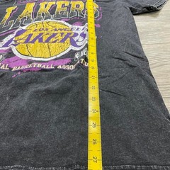 Nba los angeles lakers black graphic streetwear y2k Small
