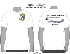 336th Fighter Squadron Rocketeers Squadron T-Shirt D2, USAF Licensed Product
