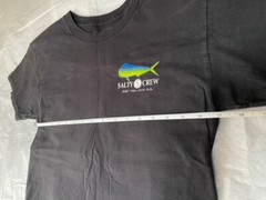 Lot of 2 Size Small Mens T Shirts Various Brands Salty Crew Black and Grey Tops