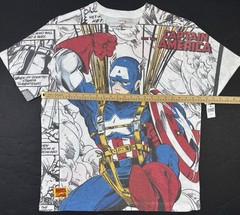 Captain America Marvel T-Shirt Mens Large New W/ Tag Comic Parachute Disney