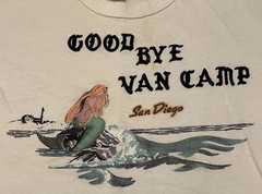 Vtg 80s San Diego Mermaid Faded Shirt XS Art California Beach Surf Grunge OP 90s
