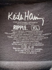 Keith Haring Pop Shop Tokyo 1987 Ripple Junction XL Double Sided T Shirt