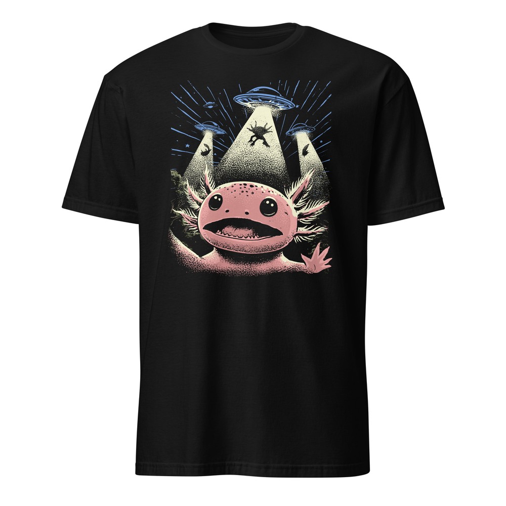Alien Axolotl Shirt Axolotl Selfie Alien UFO Encounter T-Shirt Size S-3XL Gift