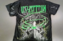 1992 Vtg Led Zeppelin Myth Gem Winterland All Over Print W/ Wizard Black Large