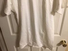 Vintage Single Stitch BVD Plain White Tee Shirt Large 100% Combed Cotton New