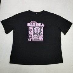 District Bad Idea Right Butterfly Graphic Short Sleeve T-Shirt Men’s 2XL Black