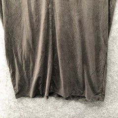 Zara Man Faux Suede T-Shirt Mens Large Brown Short Sleeve Crewneck Soft Stretch