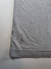 Public Rec Men’s Go-to Henley Tee Gray Stretch Short Sleeve Shirt Sz M