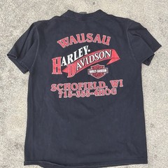 Harley Davidson Wausau Wisconsin Annual Fall Ride T Shirt L As Pictured Hole!!