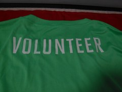 FC6 Viewsport Neon lime green Little Debbie Ironman Volunteer Shirt Sz Lg