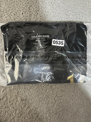 True Religion Metallic TR Seal Graphic Tee – Jet Black – Size Medium – NWT